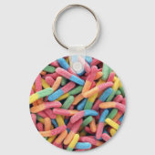 Sour Gummy Worms Sleutelhanger (Voorkant)