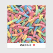 Sour Gummy Worms Sticker (Vel)