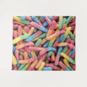 Sour Gummy Worms Wandkleed (Voorkant (horizontaal))