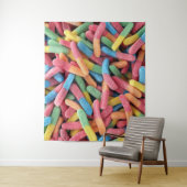 Sour Gummy Worms Wandkleed (In situ)