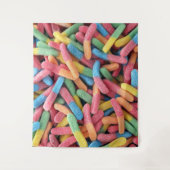 Sour Gummy Worms Wandkleed (Voorkant)