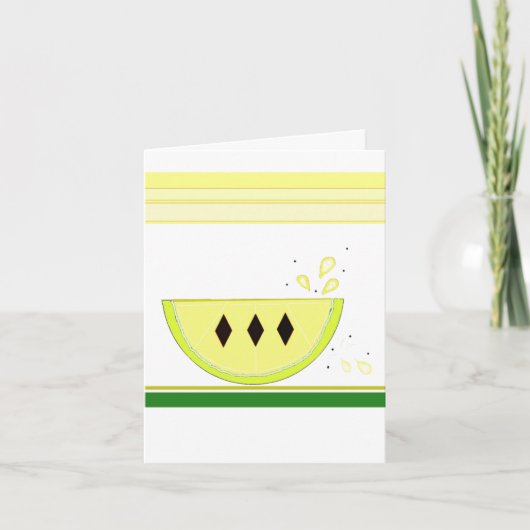 Sour Lemon Notecard Kaart (Voorkant)