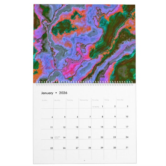 Sour Marble Calendar Kalender (Jan 2026)