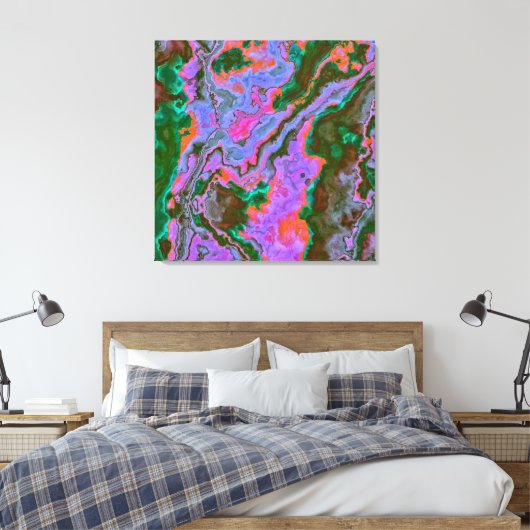 Sour Marble Canvas afdrukken (Insitu (Slaapkamer))