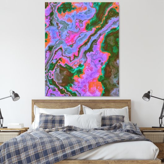 Sour Marble Canvas afdrukken (Insitu (Slaapkamer))