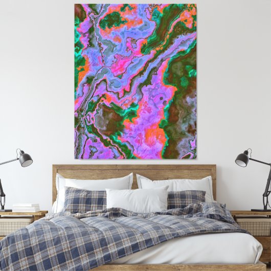 Sour Marble Canvas afdrukken (Insitu (Slaapkamer))