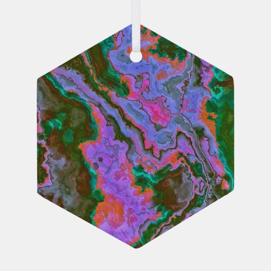 Sour Marble Glas Ornament (Achterkant)