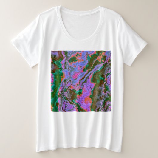 Sour Marble Grote Maat T-shirt (Design voorkant)