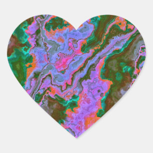 Sour Marble Hart Sticker