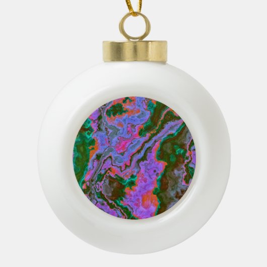 Sour Marble Keramische Bal Ornament (Voorkant)