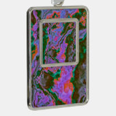 Sour Marble kerstversiering Verzilverd Omlijst Ornament (Rechts)