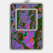 Sour Marble kerstversiering Verzilverd Omlijst Ornament (Voorkant)