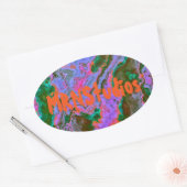 Sour Marble Ovale Sticker (Envelop)