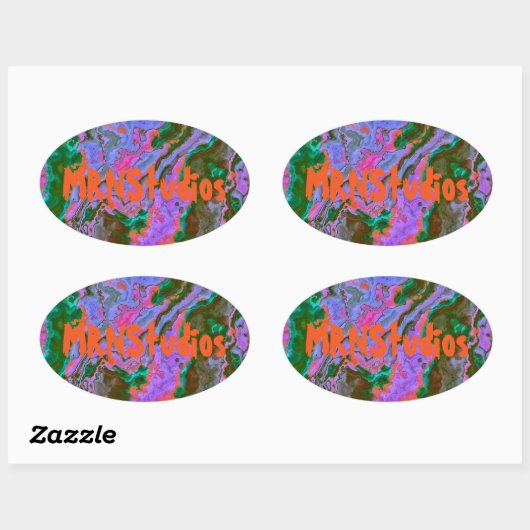 Sour Marble Ovale Sticker (Vel)