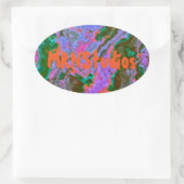 Sour Marble Ovale Sticker (Tas)