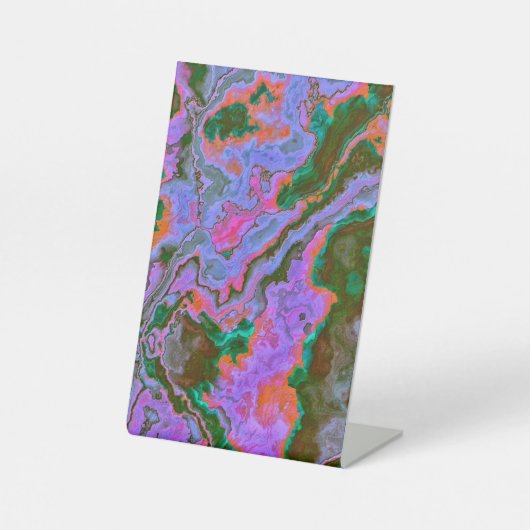 Sour Marble Pedestal Sign Reclamebord Met Voetstuk (Voorkant)