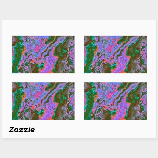 Sour Marble Rechthoekige Sticker (Vel)