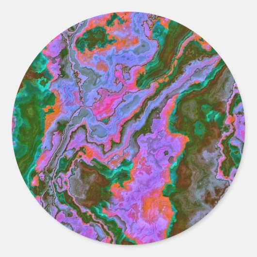 Sour Marble Ronde Sticker (Voorkant)
