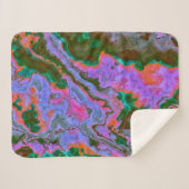 Sour Marble Sherpa Blanket Deken (Voorkant (horizontaal))