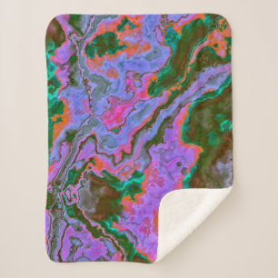 Sour Marble Sherpa Blanket Sherpa Deken