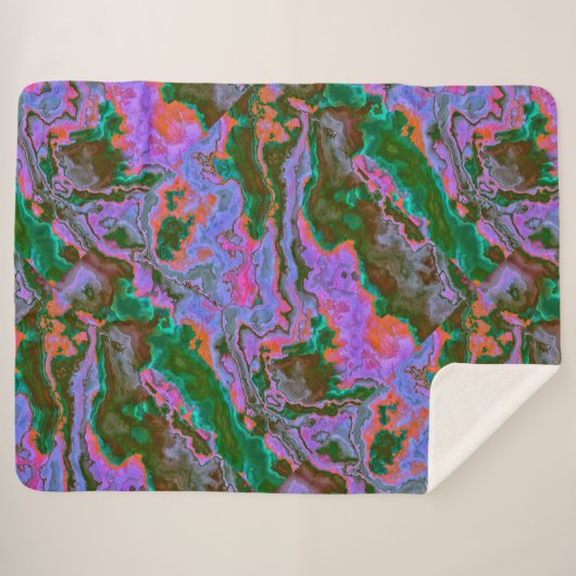 Sour Marble Sherpa Deken (Voorkant (horizontaal))