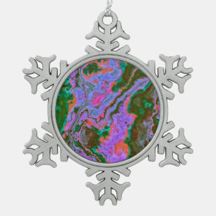Sour Marble Tin Sneeuwvlok Ornament