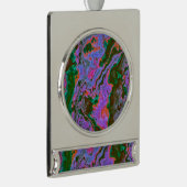 Sour Marble Verzilverd Banner Ornament (Rechts)