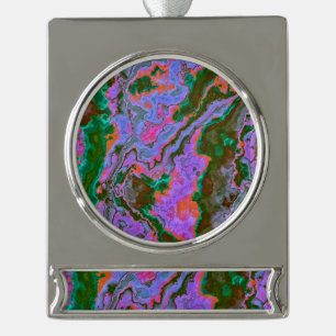 Sour Marble Verzilverd Banner Ornament