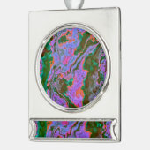 Sour Marble Verzilverd Banner Ornament (Links)