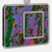 Sour Marble Verzilverd Omlijst Ornament (Rechts)