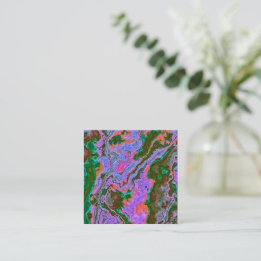 Sour Marble Vierkante Visitekaartje (Staand voorkant)