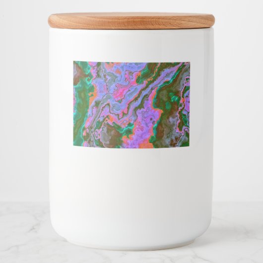 Sour Marble Voedselcontainer Etiket (Voorkant)