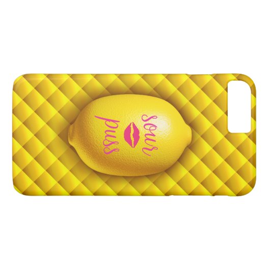 Sour Puss Lemon iPhone 7 Case-Mate iPhone Case (Achterkant (Horizontaal))