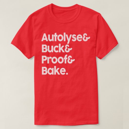 Sourdegh Autolyse Baking Bread Bakers T-shirt (Design voorkant)