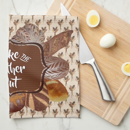 Sourdegh Bread Baking Personalized Kitchen Towel Theedoek (Quarter Fold)