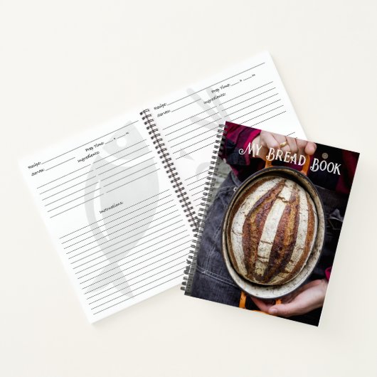 Sourdegh Bread Loaf, Recipe Book Notitieboek (Binnen)