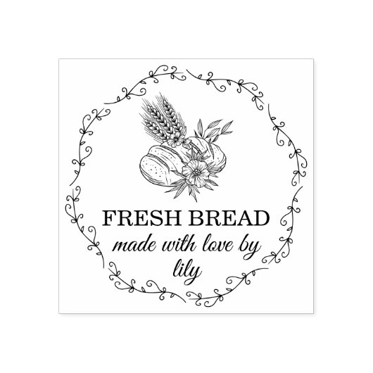Sourdough Bread Baking Rubberstempel (Afrduk)