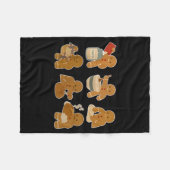 Sourdough Bread Christmas Gingerbread Homemaker Ba Fleece Deken (Voorkant (Horizontaal))