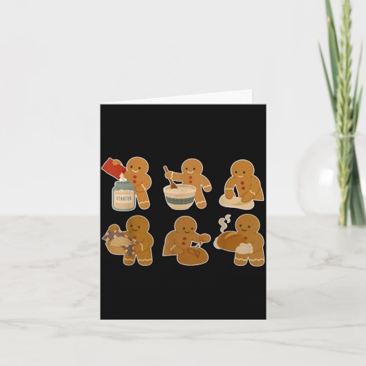 Sourdough Bread Christmas Gingerbread Homemaker Ba Kaart (Voorkant)