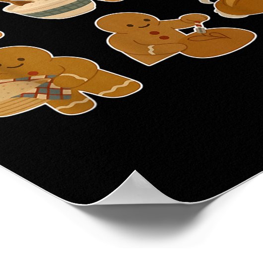 Sourdough Bread Christmas Gingerbread Homemaker Ba Poster (Hoek)