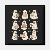 Sourdough Bread Halloween Cute Ghost Homemaker Bak Magneet (Voorkant)