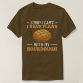Sourdough Bread Starter Recipes Baking Rolls Begin T-shirt (Design voorkant)