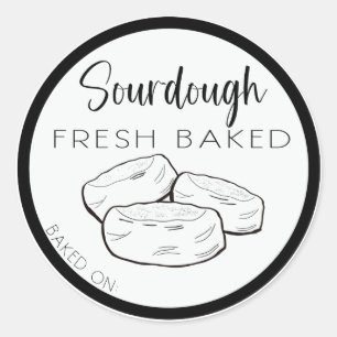 SOURDOUGH engels muffin labels, engels muffins Ronde Sticker