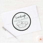 SOURDOUGH engels muffin labels, engels muffins Ronde Sticker (Envelop)