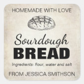 Sourdough Homemade Items Label SD01_01sqb (Voorkant)