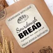 Sourdough Homemade Items Label SD01_01sqb