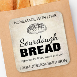Sourdough Homemade Items Label SD01_01sqb