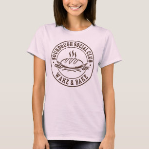 Sourdough Social Club Grappig Brood Bakken Bakker T-shirt