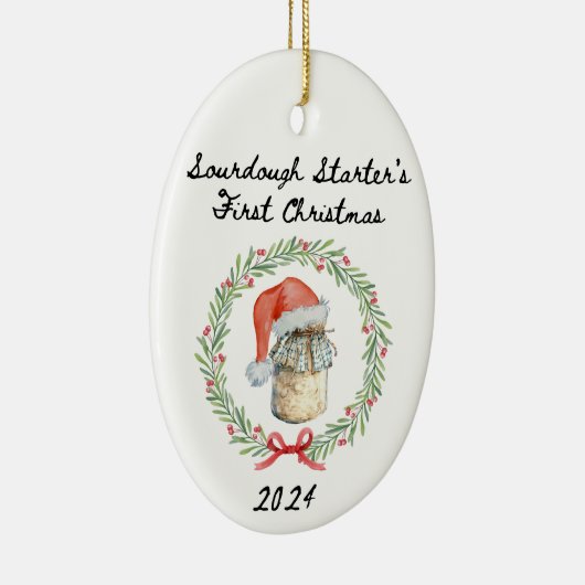 Sourdough Starter 2024 Ornament (Rechts)