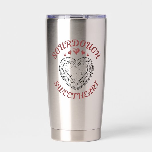 Sourdough Sweetheart – Funny Valentine Gift Geïsoleerde Drinkbeker (Voorkant)